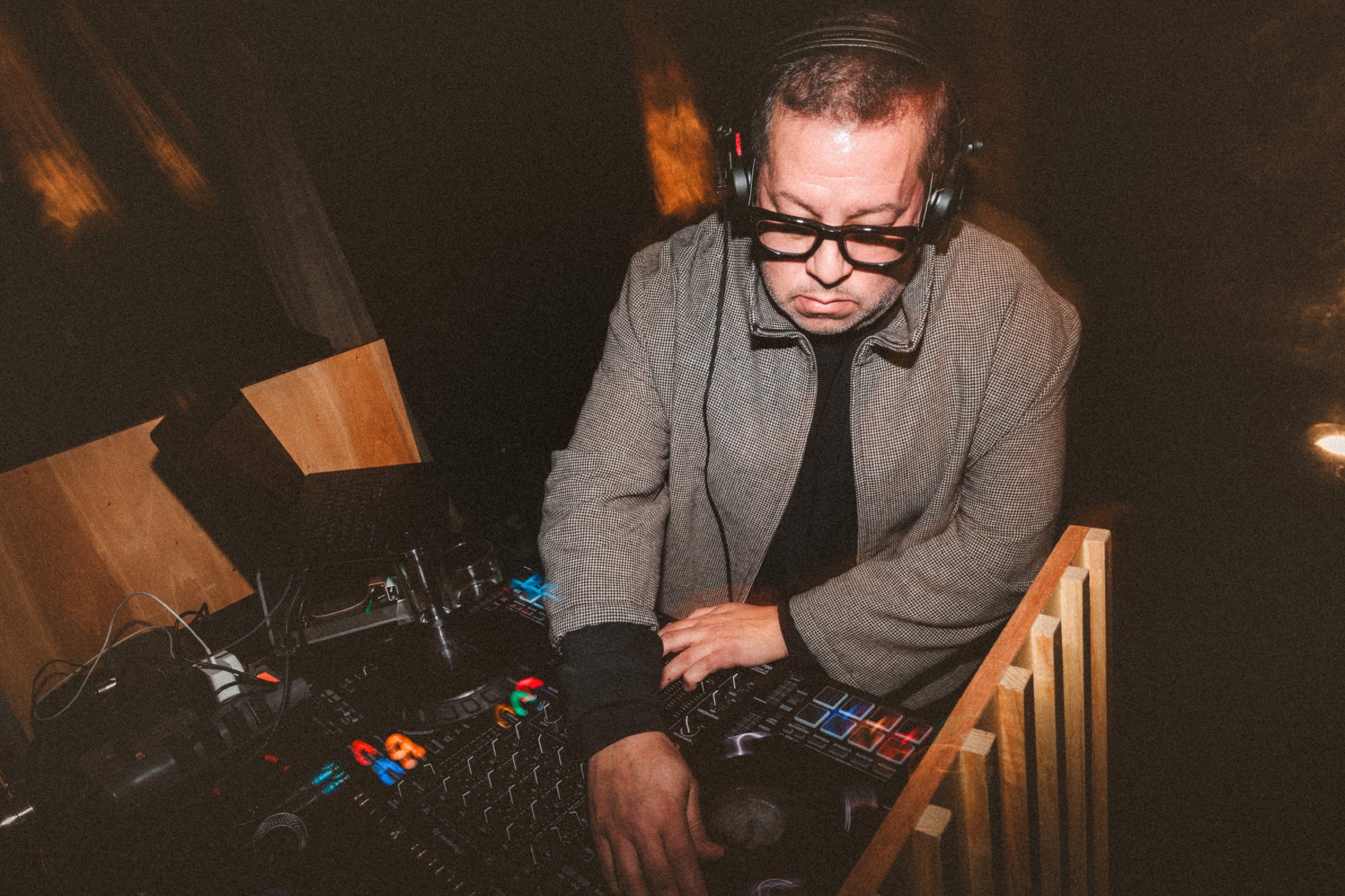 DJ Moncho performing at a private event